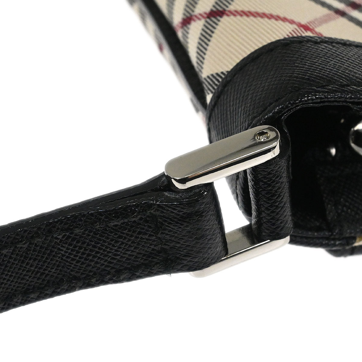 Burberry Beige Canvas Burberry Check Handbag