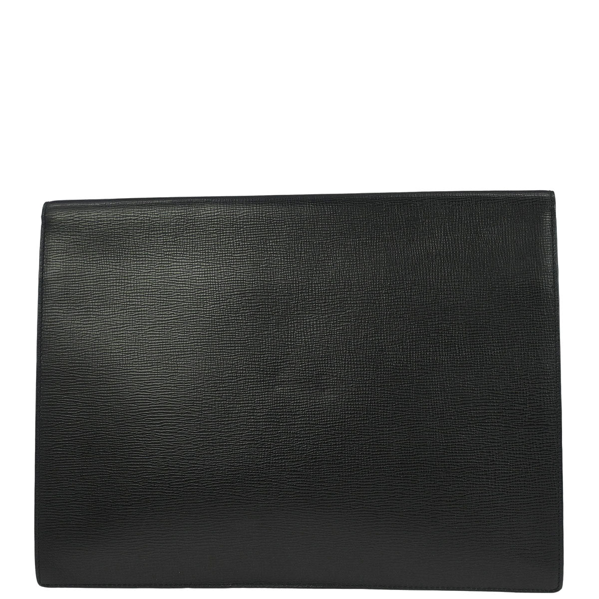Loewe Black Leather Briefcase Clutch Bag