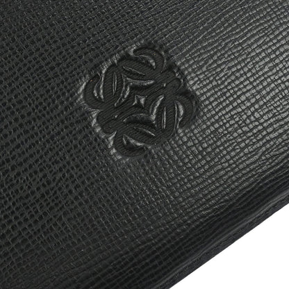 Loewe Black Leather Briefcase Clutch Bag