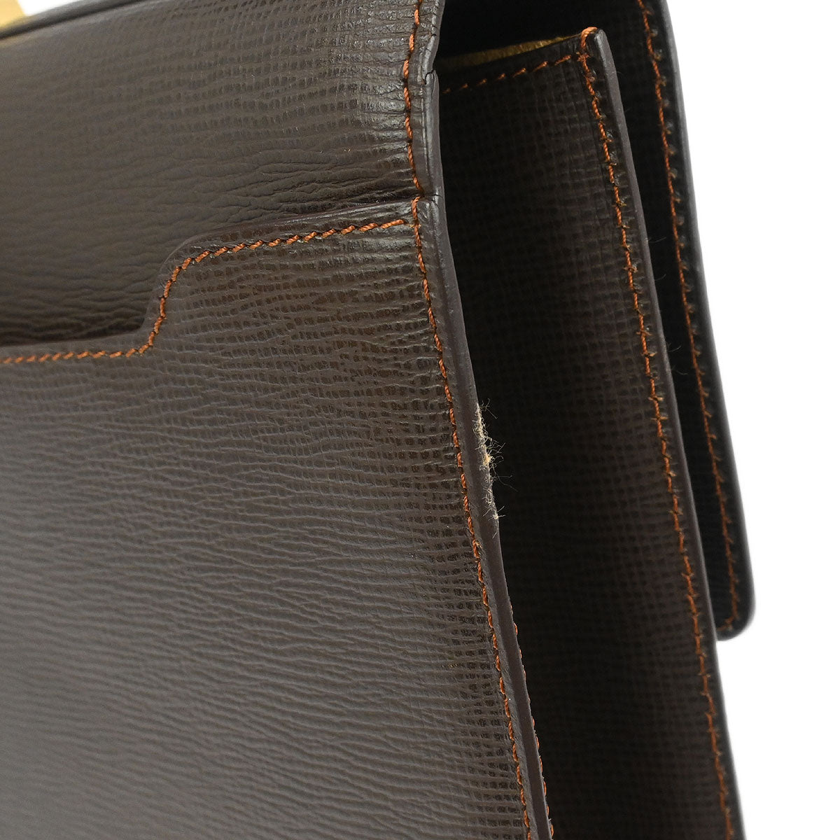 Loewe Brown Leather Briefcase Handbag