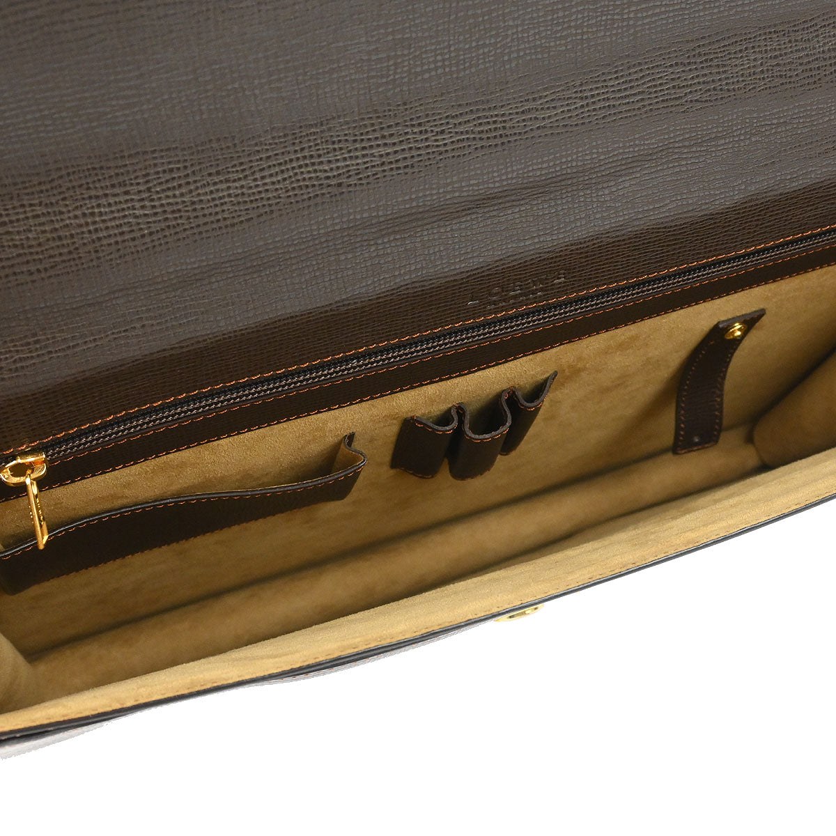 Loewe Brown Leather Briefcase Handbag