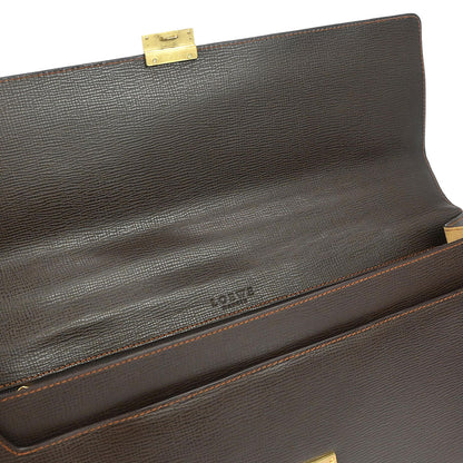 Loewe Brown Leather Briefcase Handbag