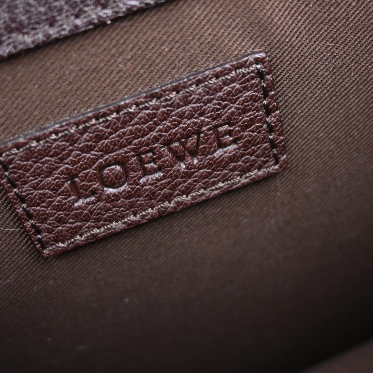 Loewe Brown Leather Briefcase Handbag