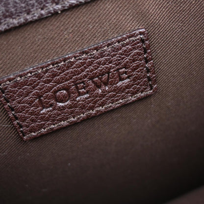 Loewe Brown Leather Briefcase Handbag