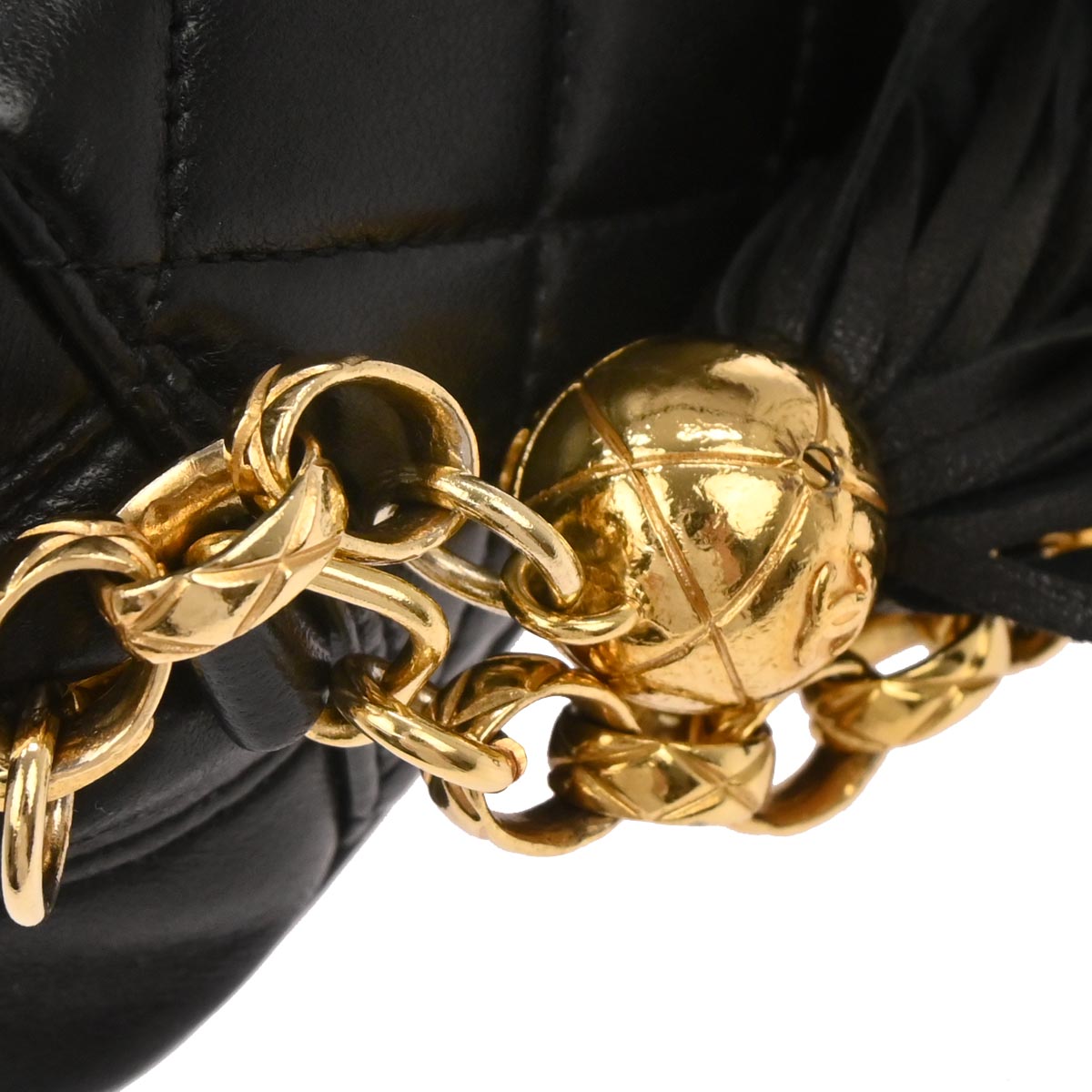 Chanel 1991-1994 Black Lambskin Camera Bag Mini