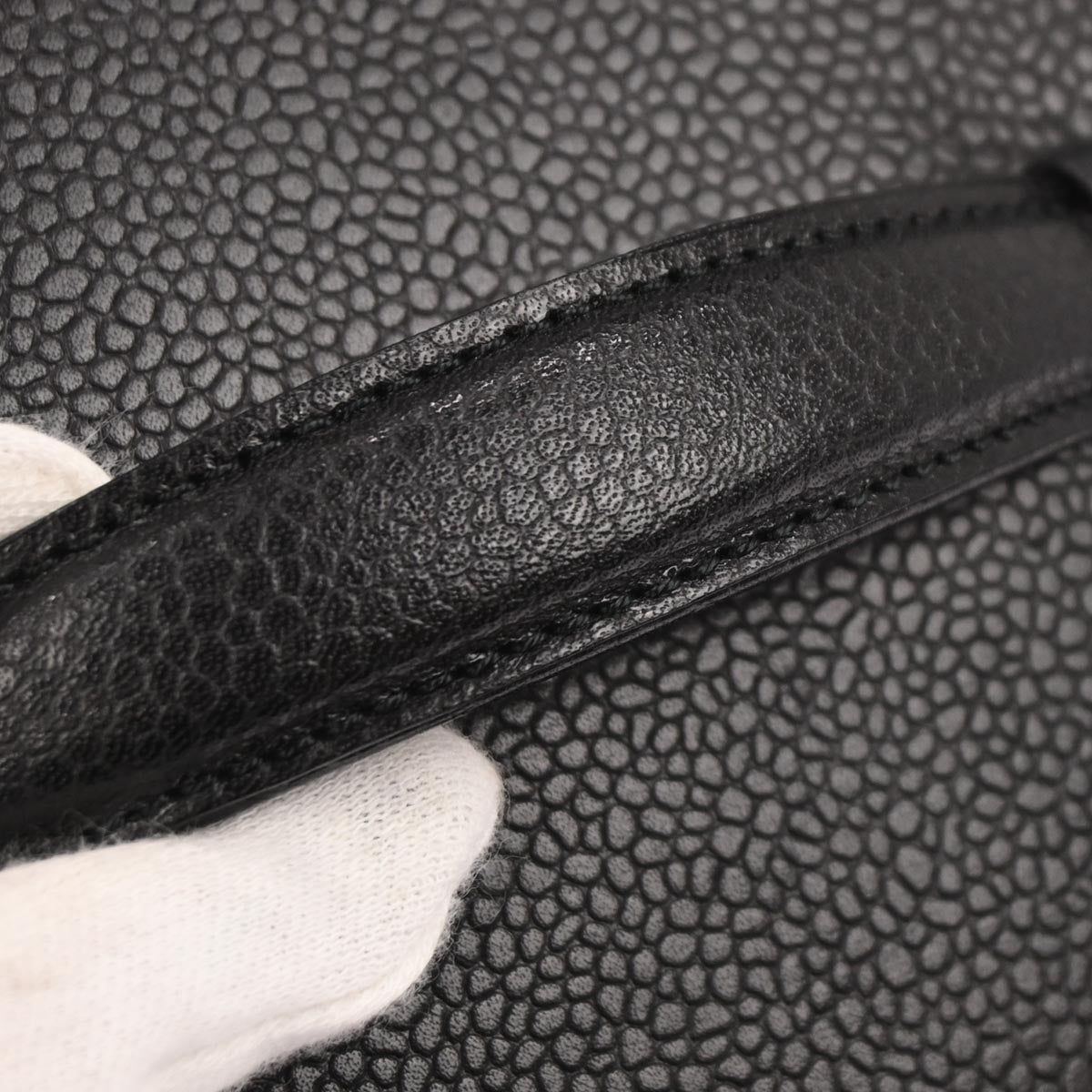 Chanel 1996-1997 Black Caviar Timeless Vanity Handbag