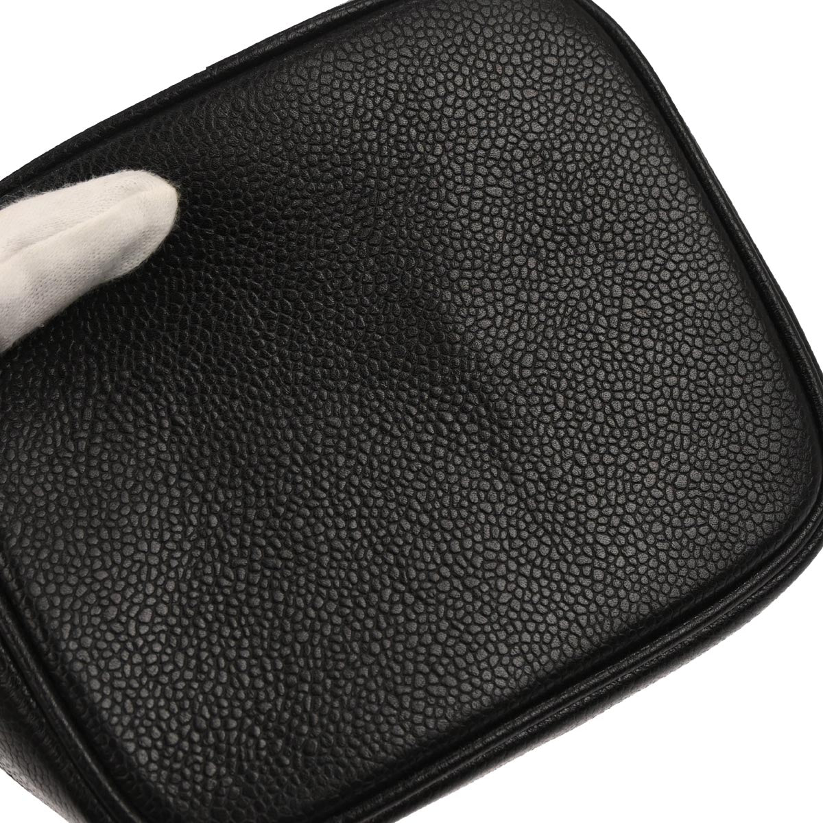 Chanel 1996-1997 Black Caviar Timeless Vanity Handbag