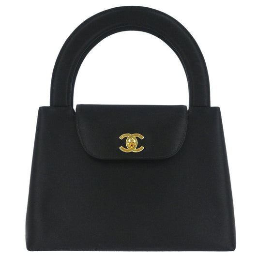 Chanel Black Satin Handbag