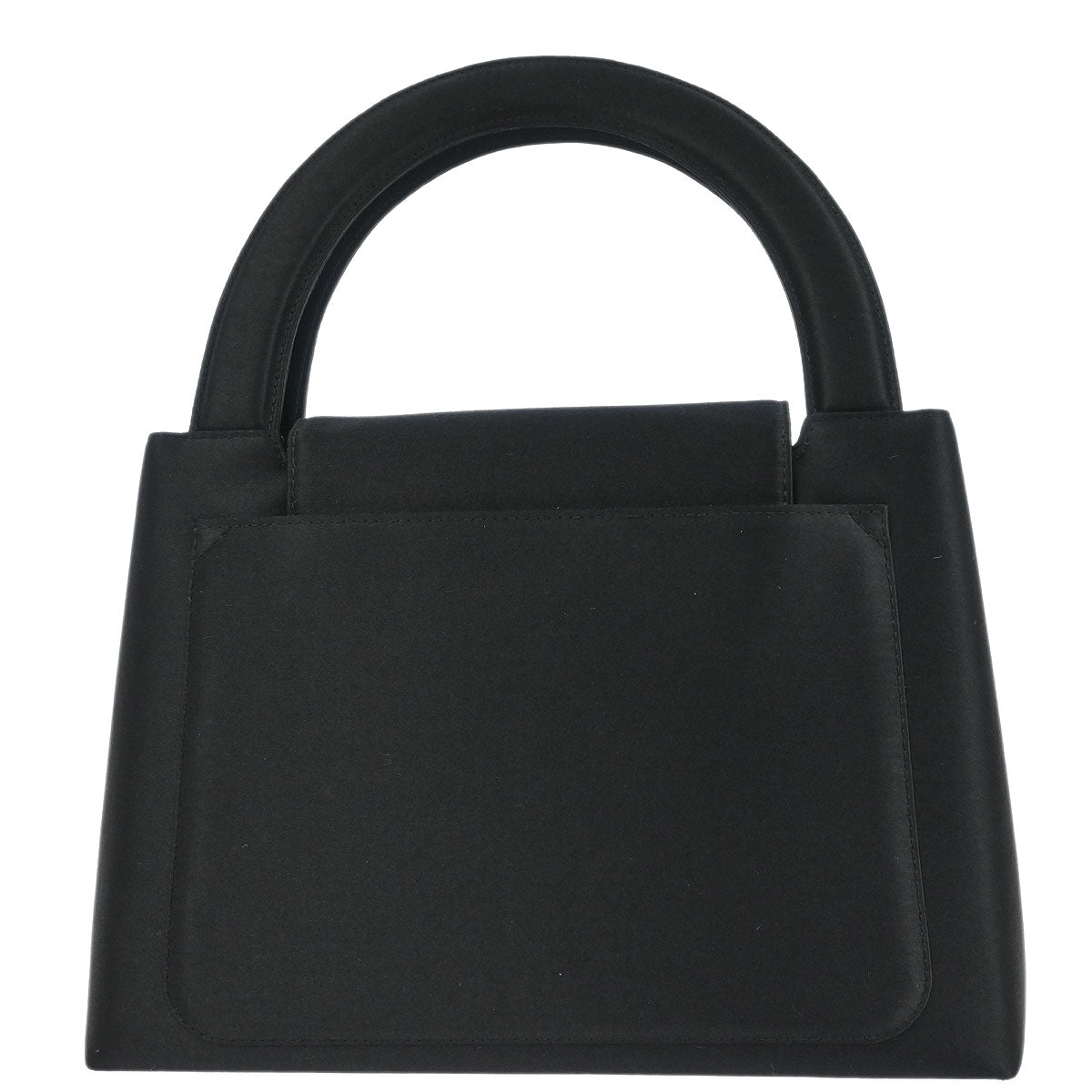 Chanel Black Satin Handbag
