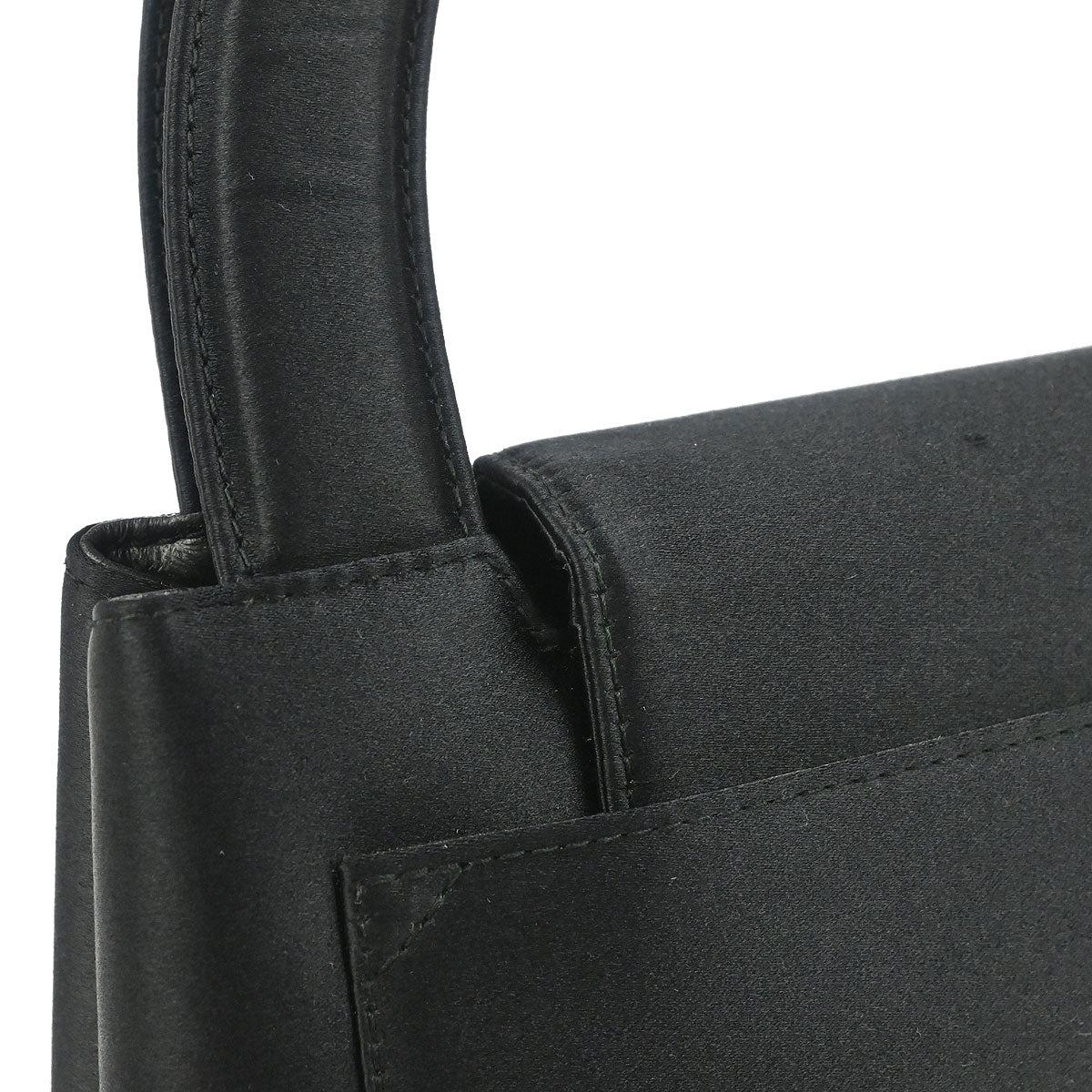 Chanel Black Satin Handbag