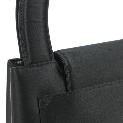 Chanel Black Satin Handbag
