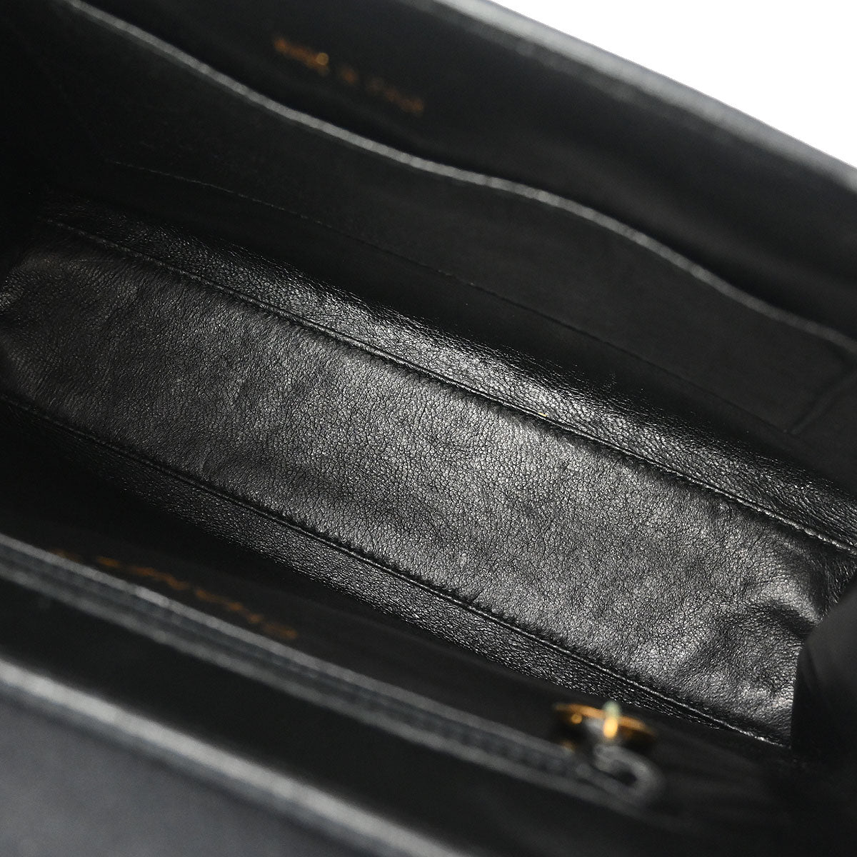 Chanel Black Satin Handbag