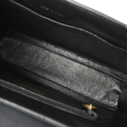 Chanel Black Satin Handbag