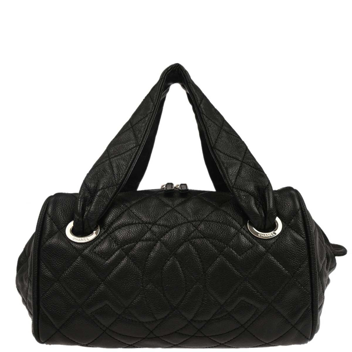 Chanel 2006-2008 Black Caviar Skin Handbag