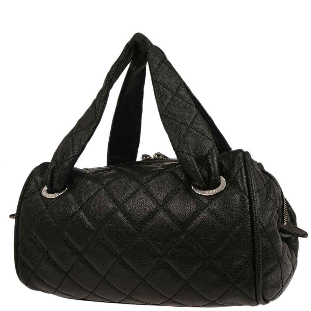 Chanel 2006-2008 Black Caviar Skin Handbag