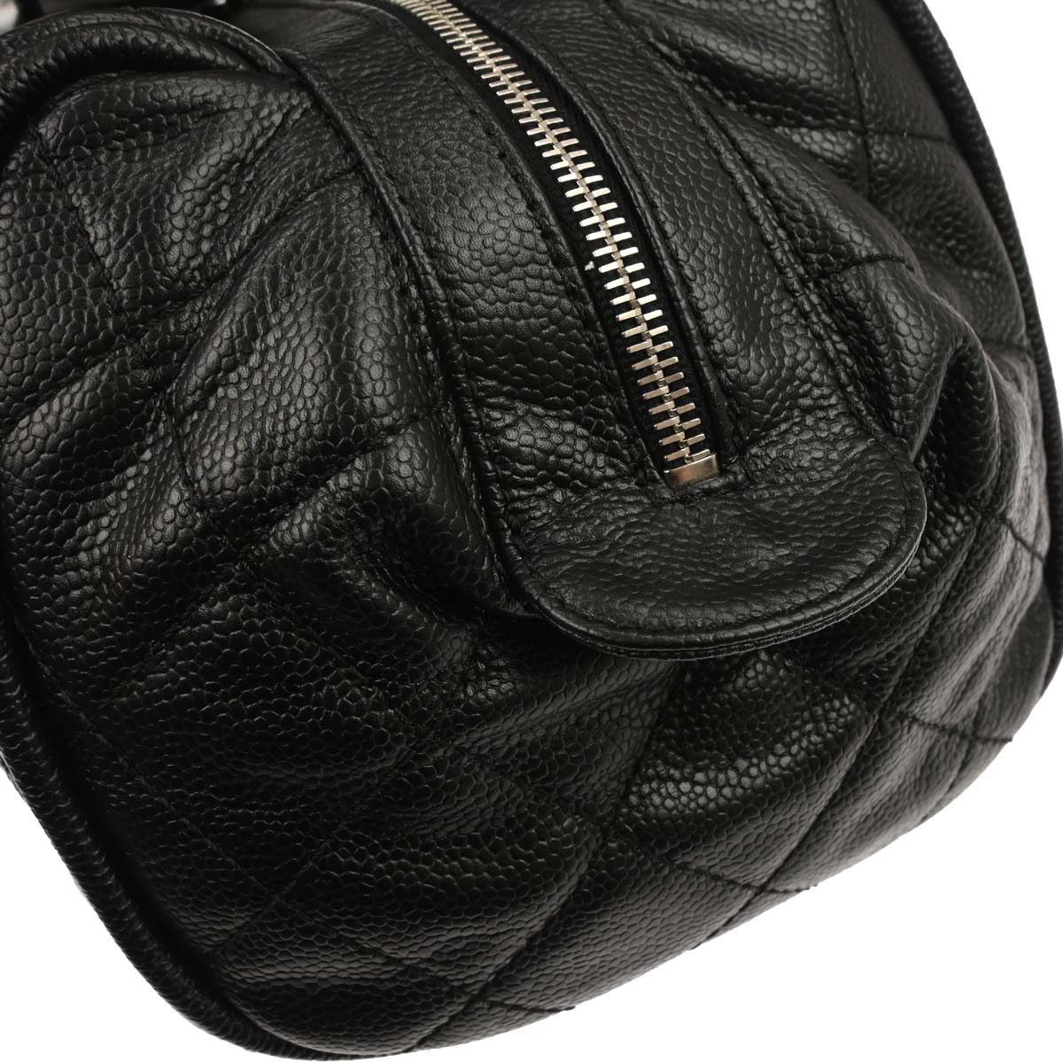 Chanel 2006-2008 Black Caviar Skin Handbag