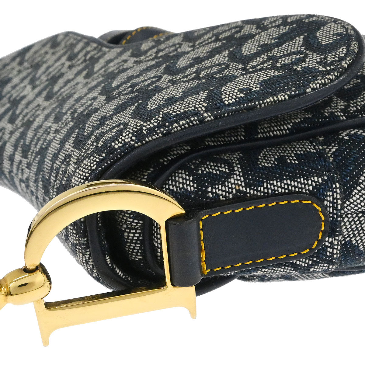 Christian Dior Navy Trotter Saddle Handbag