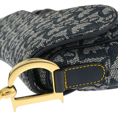Christian Dior Navy Trotter Saddle Handbag