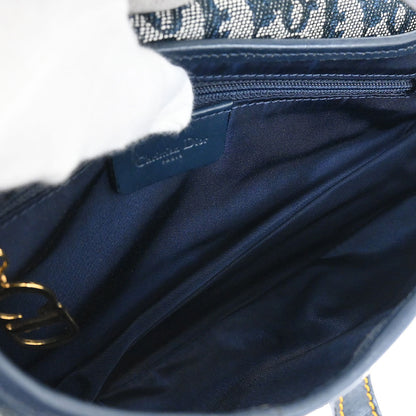 Christian Dior Navy Trotter Saddle Handbag