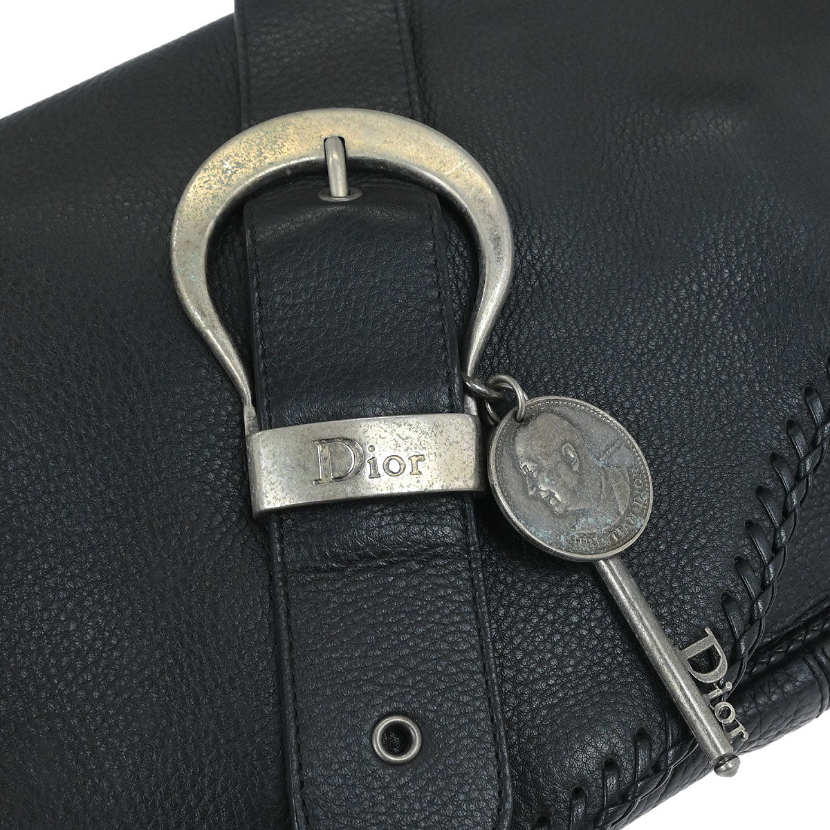 Christian Dior Black Gaucho Handbag