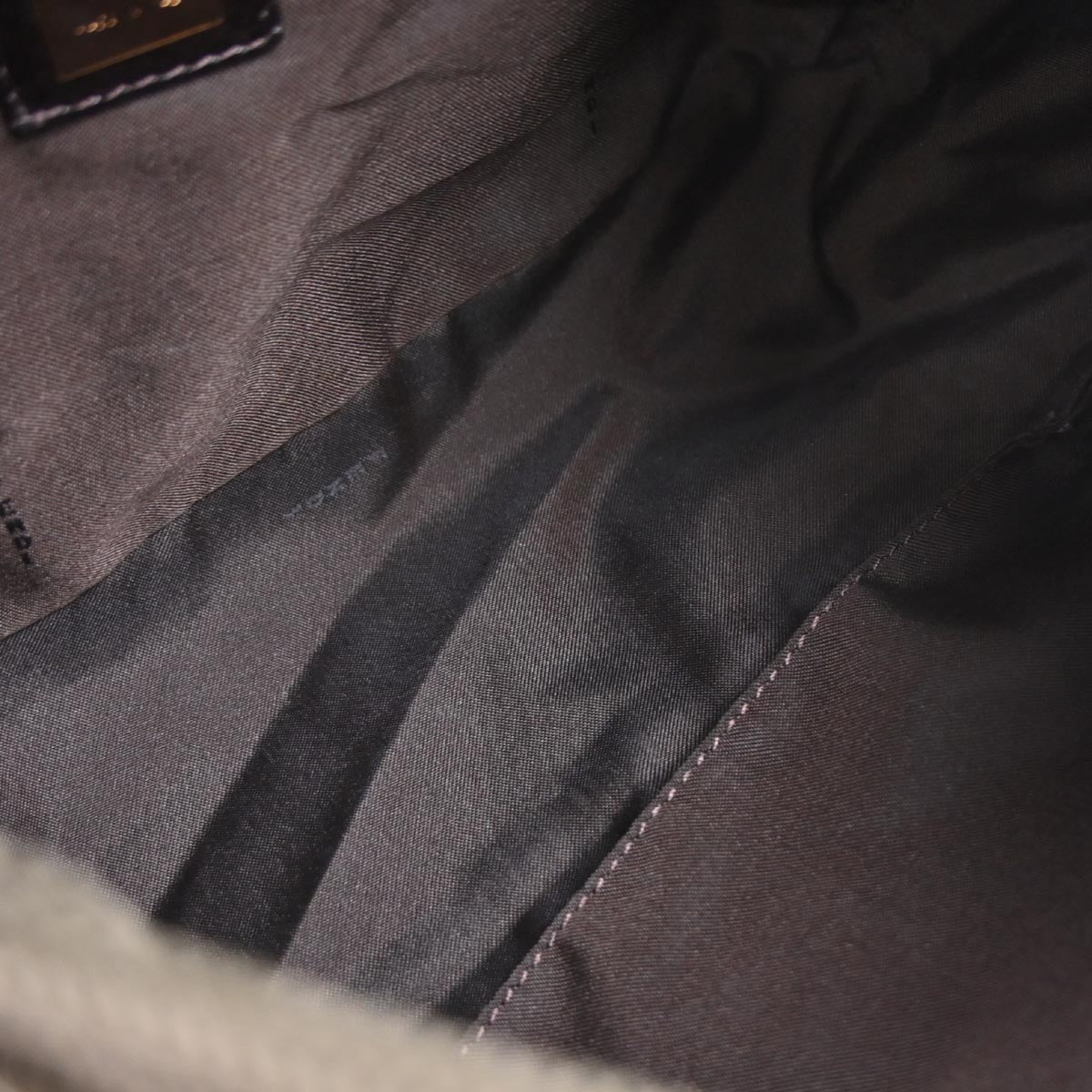 Fendi Dark Green Corduroy Mamma Baguette Handbag