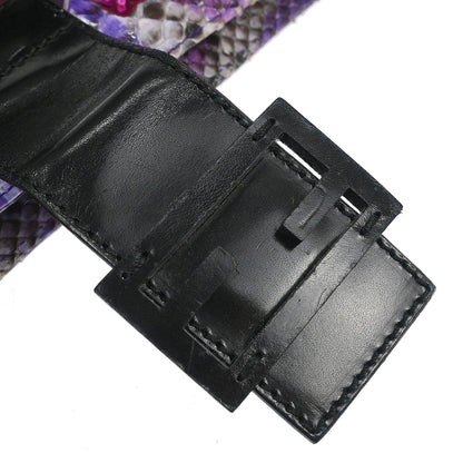 Fendi * Python Purple Shoulder Bag