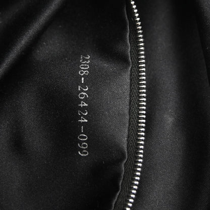 Fendi Black Wool Baguette Handbag