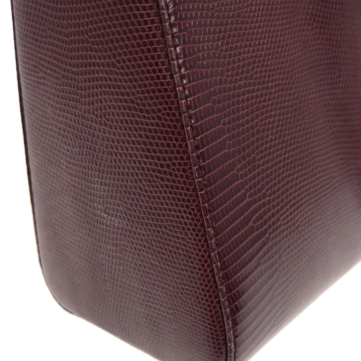 Christian Dior *Purple Lizard Medium Lady Dior 2way Shoulder Handbag