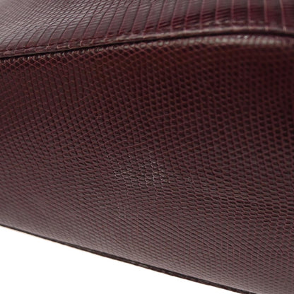 Christian Dior *Purple Lizard Medium Lady Dior 2way Shoulder Handbag