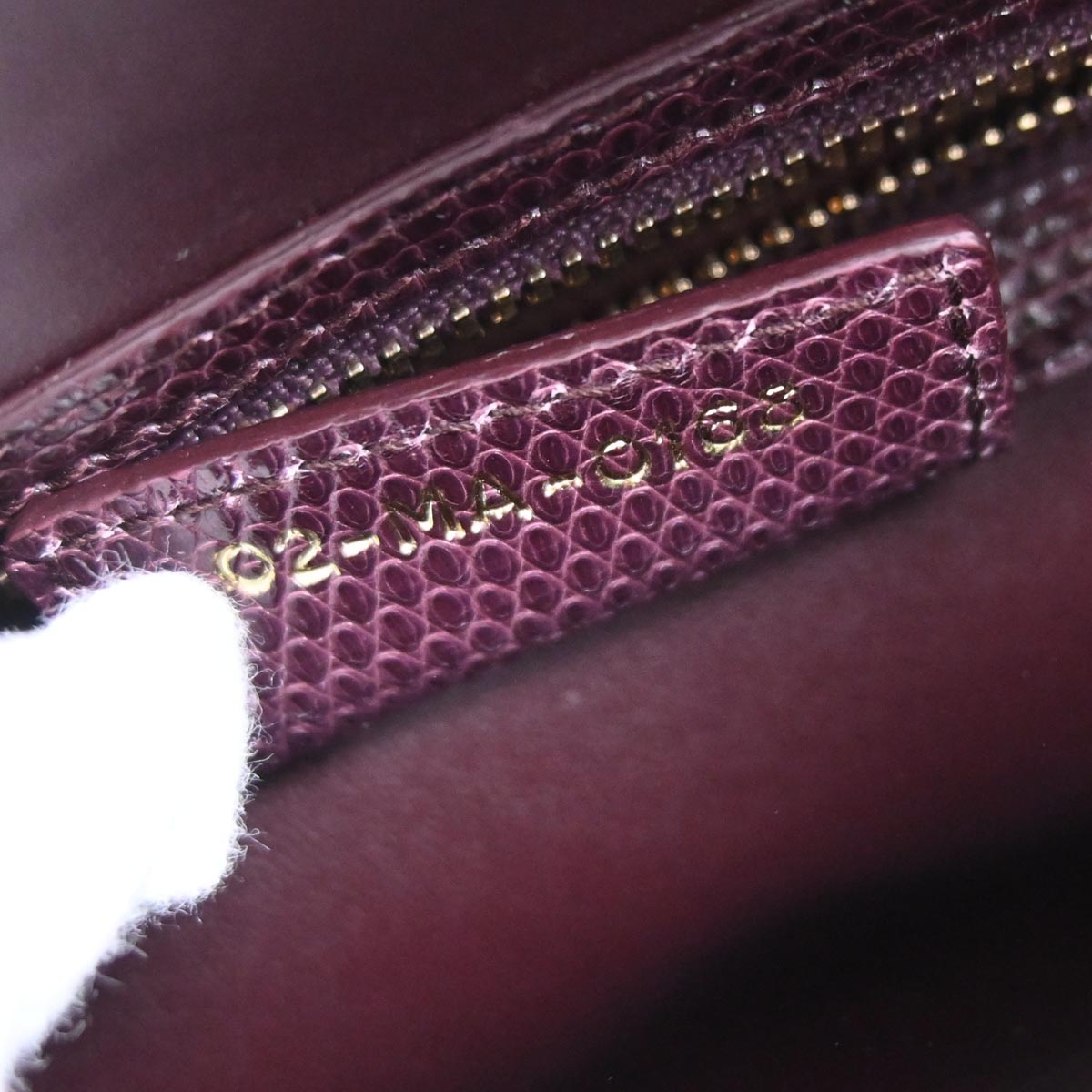 Christian Dior *Purple Lizard Medium Lady Dior 2way Shoulder Handbag