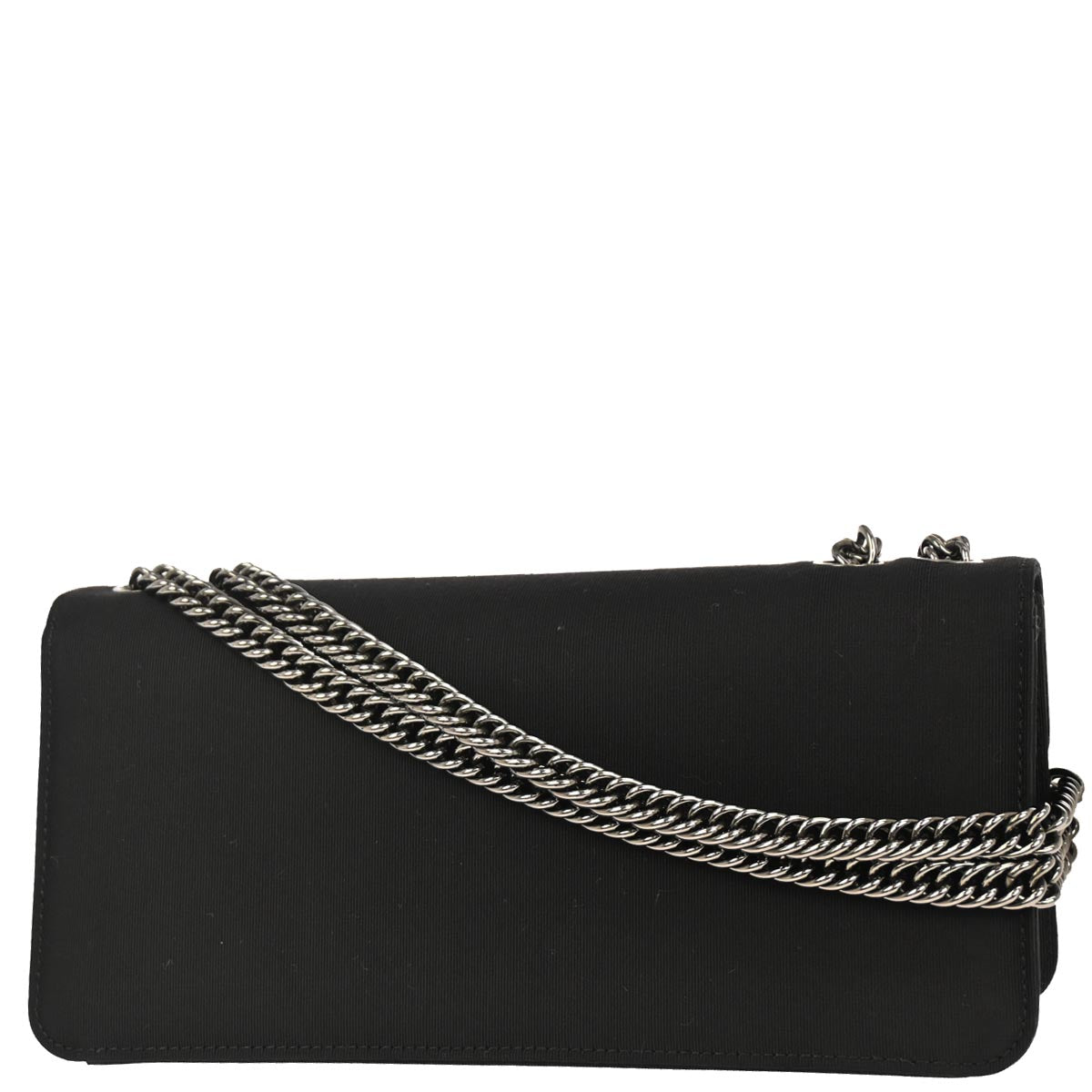 Chanel Black Satin Shoulder Bag