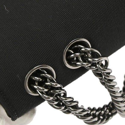 Chanel Black Satin Shoulder Bag