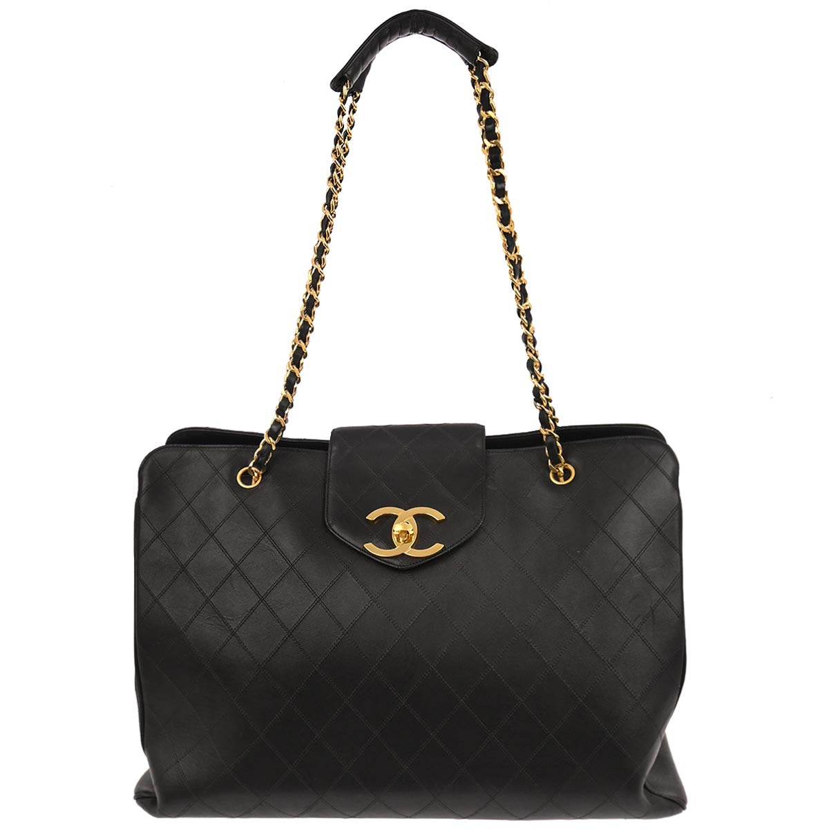 Chanel Black Lambskin Bicolore Supermodel Shoulder Bag