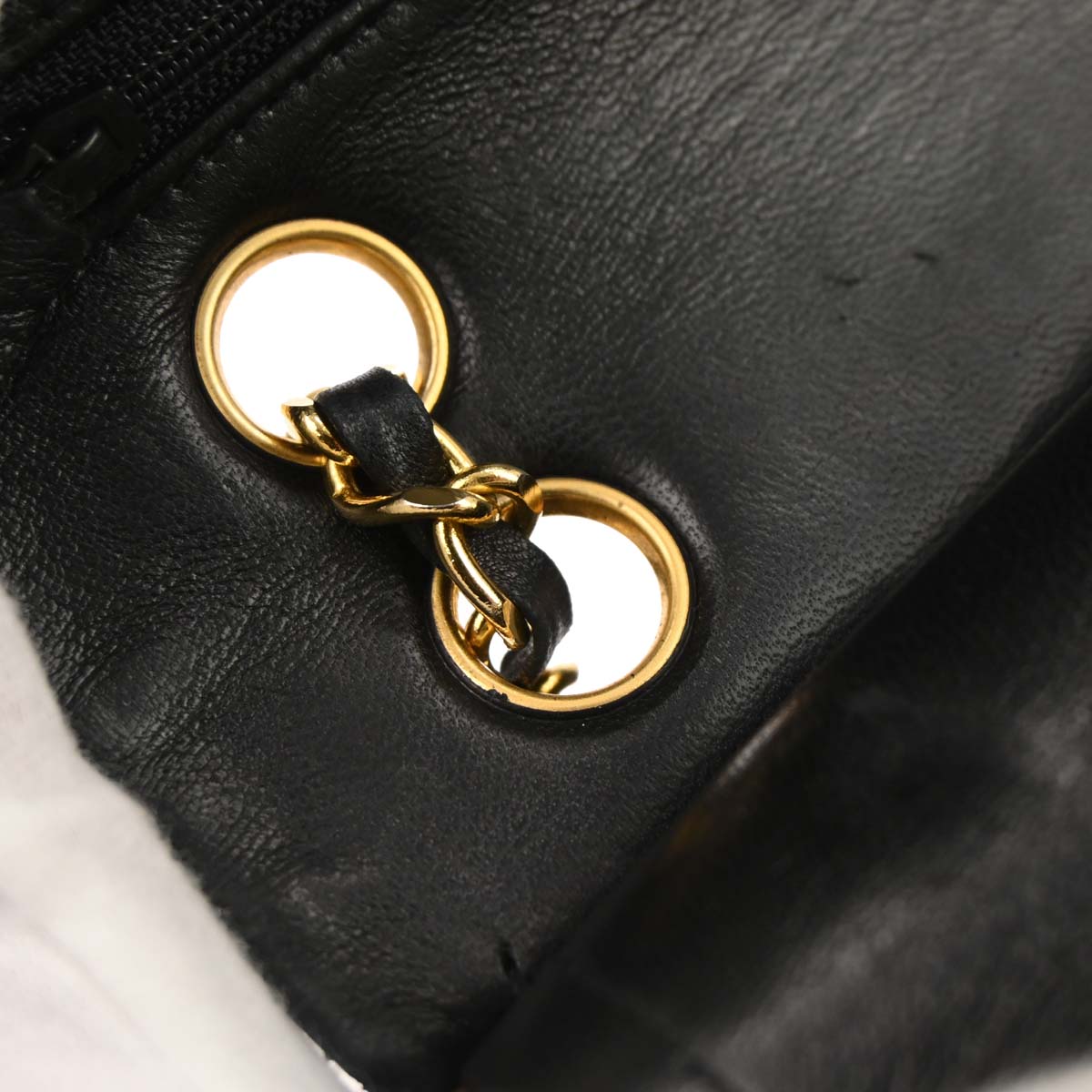 Chanel Black Lambskin Small Classic Double Flap Shoulder Bag