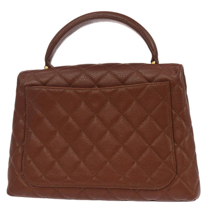 Chanel 1996-1997 Brown Caviar Skin Kelly Handbag