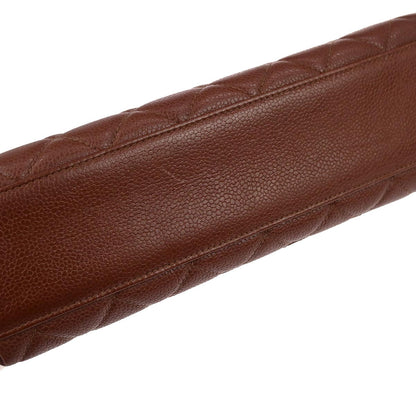 Chanel 1996-1997 Brown Caviar Skin Kelly Handbag