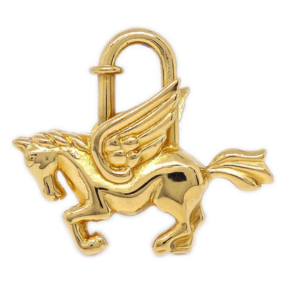Hermes 1993 Le Cheval Pegasus Cadena Gold Small Good