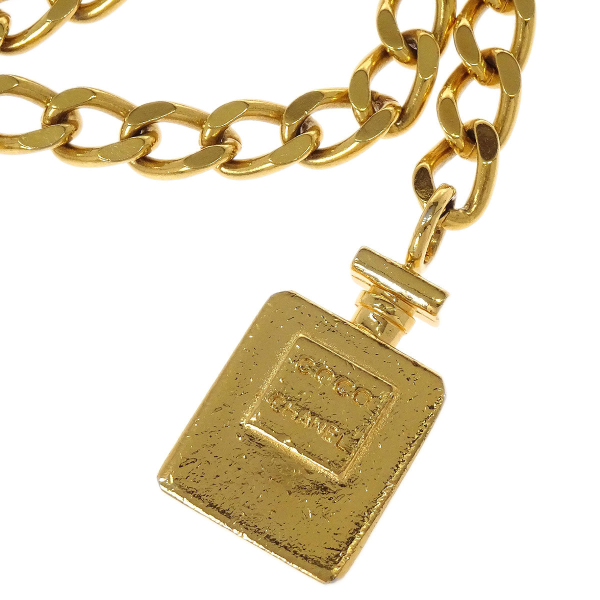 Chanel Chain Belt Perfume Gold Small Good