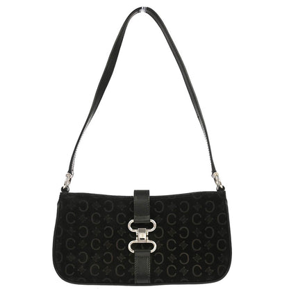 Celine Black Suede C Macadam Handbag