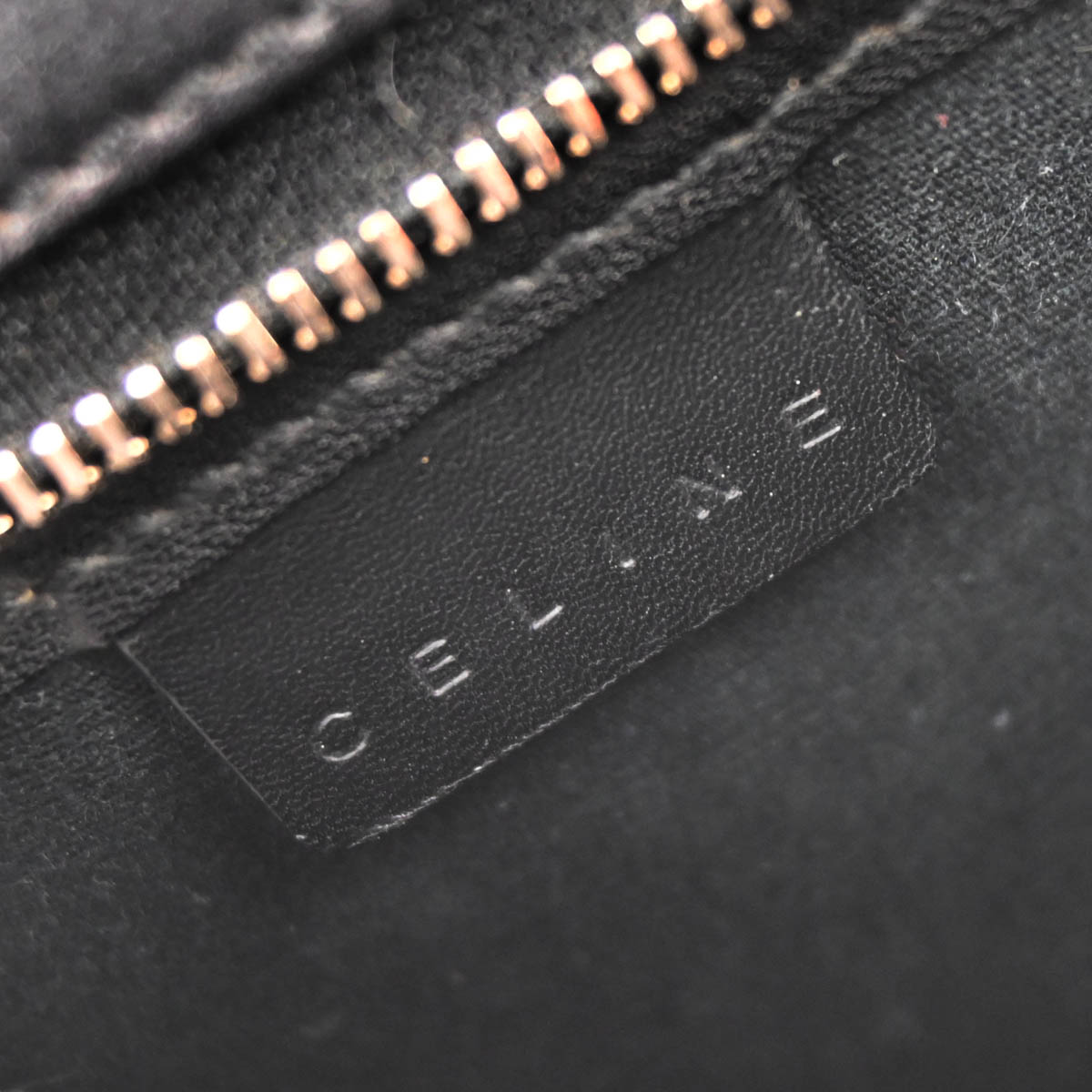 Celine Black Suede C Macadam Handbag