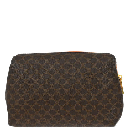 Celine Brown PVC Macadam Pouch Bag