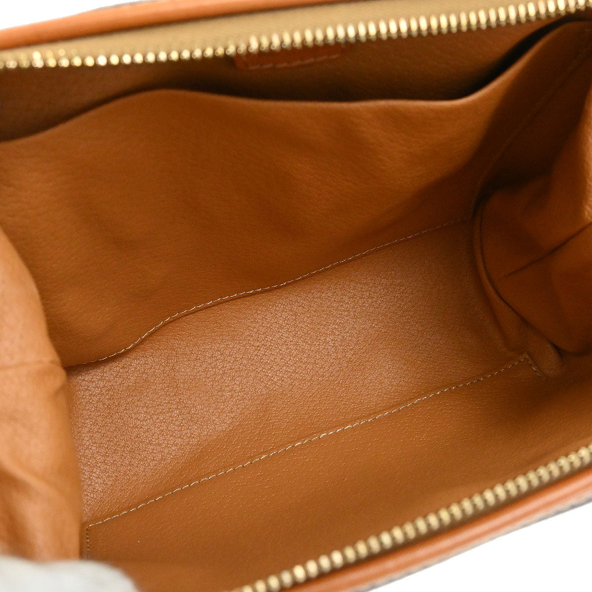 Celine Brown PVC Macadam Pouch Bag