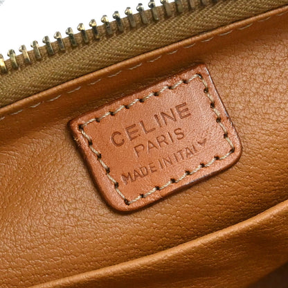 Celine Brown PVC Macadam Pouch Bag