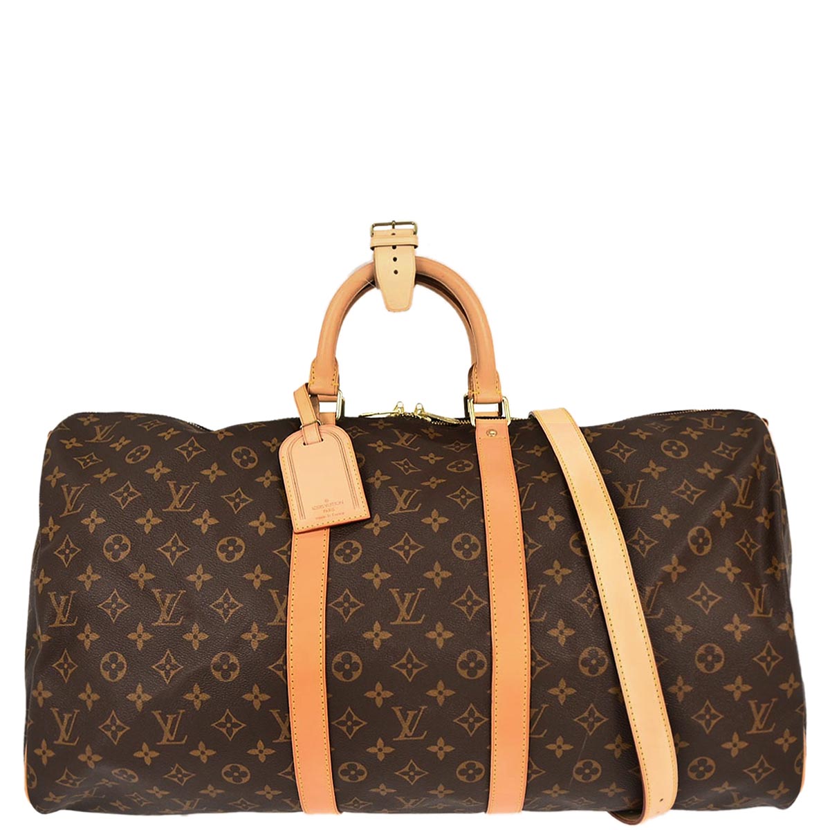 Louis Vuitton Monogram Keepall Bandouliere 55 Duffle Bag M41414