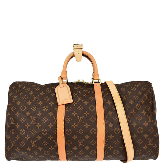Louis Vuitton Monogram Keepall Bandouliere 55 Duffle Bag M41414