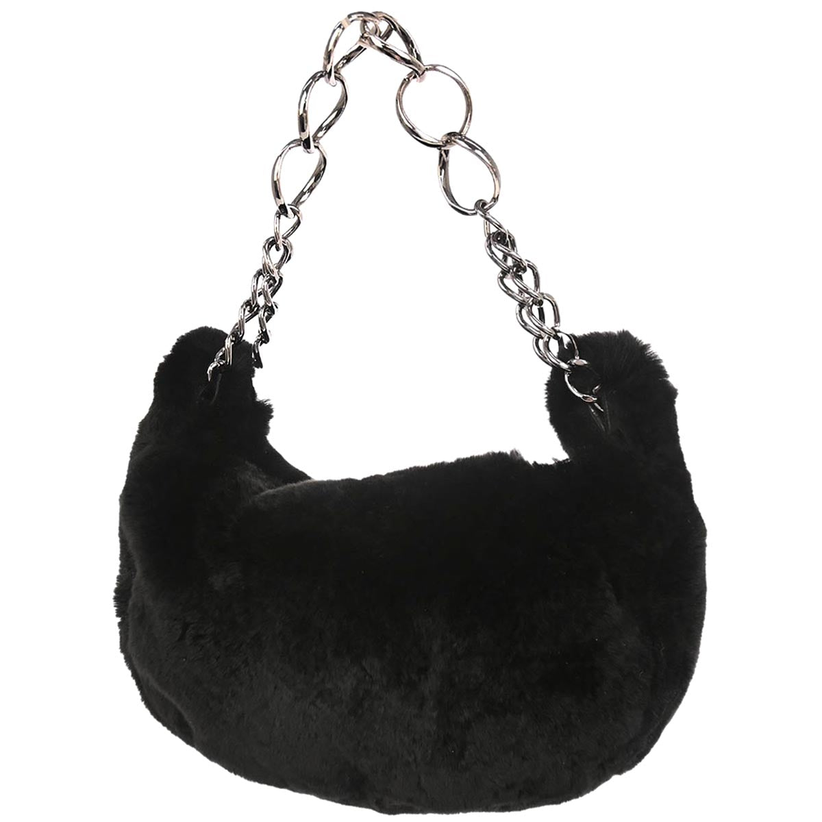 Chanel * 2002-2003 Black Lapin Fur Handbag