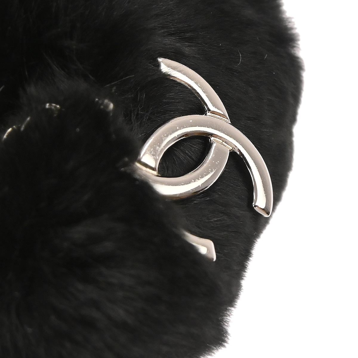 Chanel * 2002-2003 Black Lapin Fur Handbag