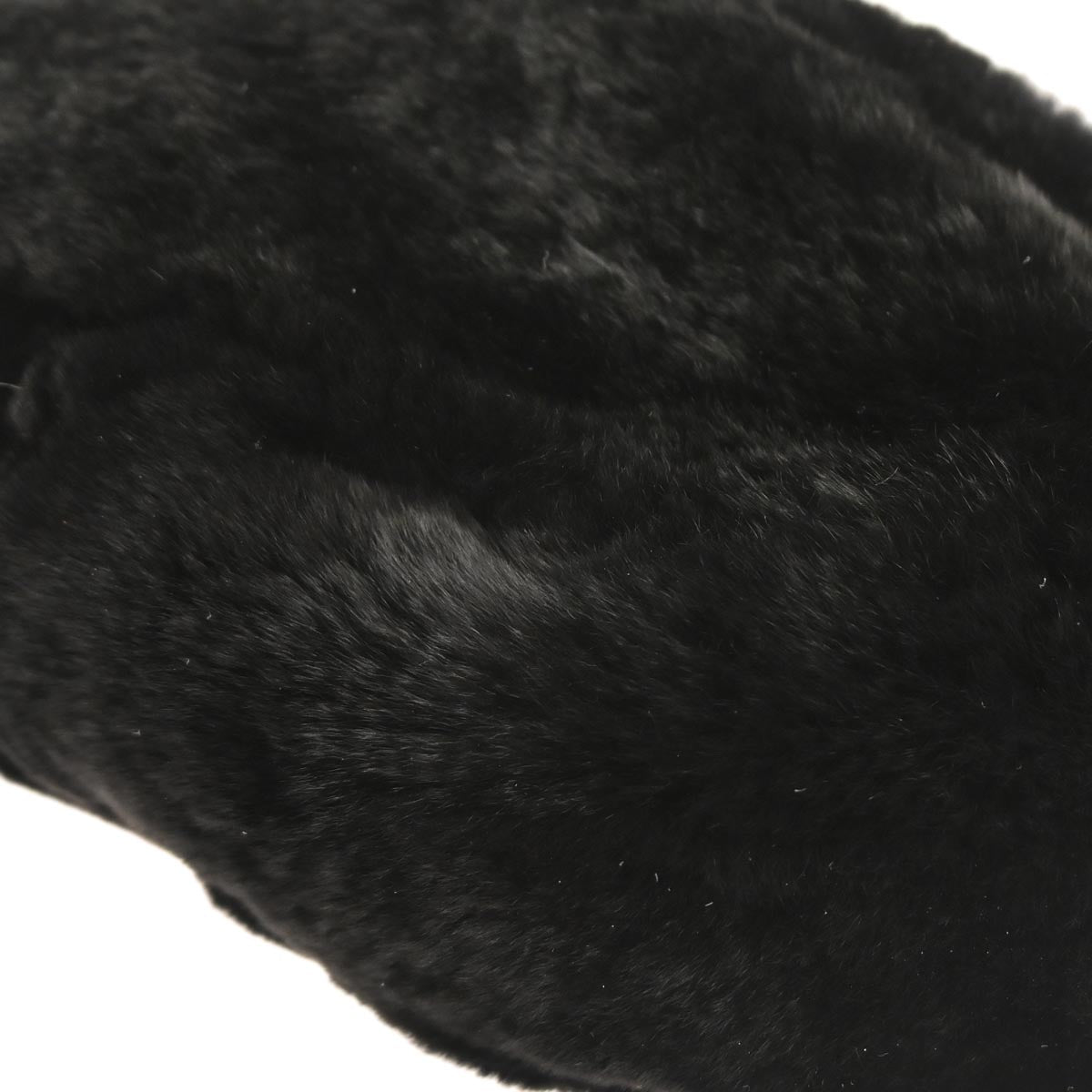 Chanel * 2002-2003 Black Lapin Fur Handbag