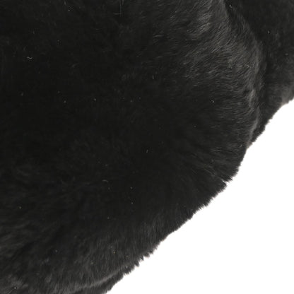 Chanel * 2002-2003 Black Lapin Fur Handbag