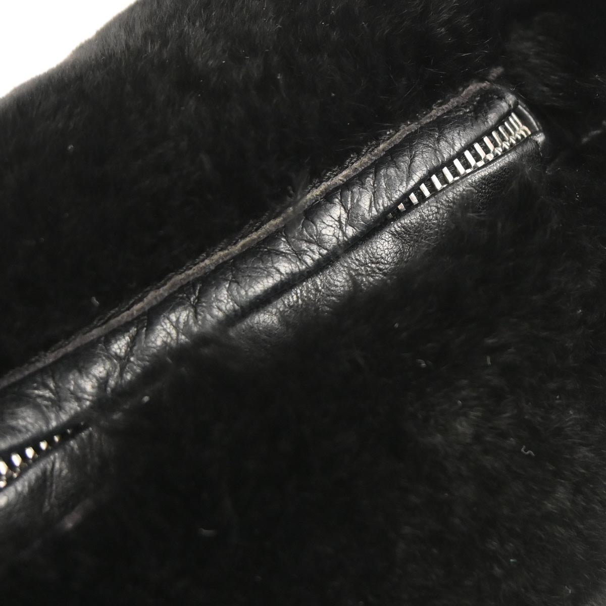 Chanel * 2002-2003 Black Lapin Fur Handbag